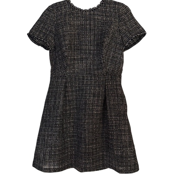 Solitaire Dresses & Skirts - Solitaire Tweed Dress Pearl Trim Career Party Cocktail Dress Size 6‎